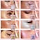 MAEPEOR Face Highlighter Palette 8 Colors Smooth Shimmer Highlighter Palette Longlasting Shiny Face Illuminator Highlighter Makeup (08 Purple)