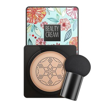Mushroom Head Air Cushion BB Cream Even Skin Tone Makeup Base PrimerConcealer Lasting Nude Makeup Moisturizing Brightening Pigment CC Liquid Foundation (A-natural)