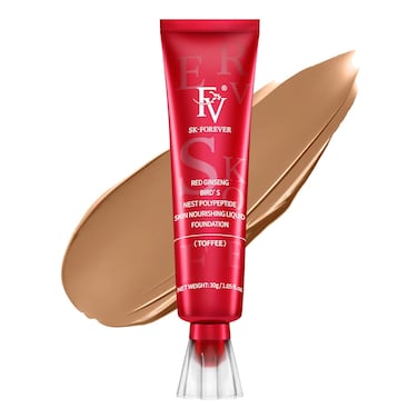 FV Waterproof Foundation, Medium Coverage, Oil-free &amp; Long Lasting, Lightweight, Matte Foundation for Oily/Normal Skin, Transfer Proof Liquid Foundation Makeup, 30g, Toffee