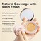 MISTINE Cushion Foundation Breathable Medium Coverage with Satin Finish,Long-Lasting, Oil-Moisture Balance Foundation Makeup,Contains 80% Beauty Serum for Combination Skin,Refill Included,Fair Ivory
