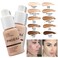 PHOERA Foundation Full Coverage,PHOERA Face Powder, Soft Focus Setting Powder, PHOERA Makeup Lightweight Wrinkles Matte Natural Finish for a Flawless Complexion (105 Sand+N.02 Cool Beige)