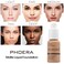PHOERA Foundation Makeup for Wome Full Coverage Foundation Set,Face Primer Foundation Brush Powder Brush,5 Makeup Sponge,30ml PHOERA 24HR Matte Oil Control Concealer (101 Porcelain + 102 Nude)