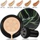 Hilareco PHOERA Foundation,Mushroom Head Air Cushion CC Cream Natural Foundation,PHOERA Makeup Foundation Full Coverage,Phoera Face Primer(101 Porcelain+01 Ivory CC)