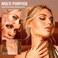 Oulac Shimmer Bronzer Powder Face Makeup with Mirror - Natural SunKissed Bronzer Look,Highly Pigmented Cream Bronzer, Long Lasting Glow, Easy to Blend, Vegan &amp; Cruelty-Free B02