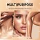 Polvo De Hadas Body Highlighter Powder, Face Brightening Shimmer Body Glitter Contour Patting Powder, Sparkling Blush Highlighter Powder for Face Eyes Body Glow Makeup, B# Golden Brown