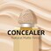 Liquid Concealer Makeup, Full Coverage Concealer, Cream Face Concealer with Cushion Applicator, Highly Pigmented, Natural-Looking, Hydrating, Waterproof Concealer (#05 Natural)