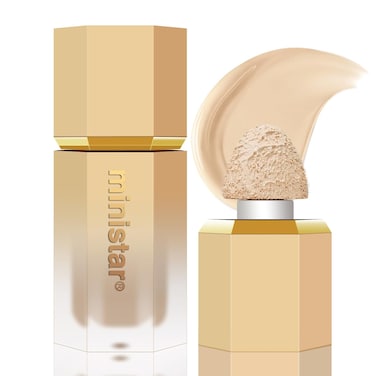 Liquid Concealer Makeup, Full Coverage Concealer, Cream Face Concealer with Cushion Applicator, Highly Pigmented, Natural-Looking, Hydrating, Waterproof Concealer (#05 Natural)