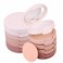 Pure Vie 5 Colors Long-Lasting Lightweight Multi-layer Matte Loose Setting Powder Pressed Powder Face Makeup Contour Palette Concealing Shading Powder Foundation for Minimizes Pores &amp; Perfects Skin