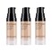 3 Pack Pro Full Cover Liquid Concealer, Waterproof Smooth Matte Flawless Finish Creamy Concealer Foundation for Eye Dark Circles Spot Face Concealer Makeup, Size:3&times;6ml/0.20Fl Oz, Natural