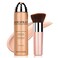Magic Minerals Airbrush Foundation Makeup Spray Silky Lightweight Spray Foundation Makeup Air Brush Flawless Setting Spray Makeup for Mature Skin (Natural/Warm Porcelain)