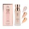 LAMUSELAND Matte Liquid Foundation Makeup, Full Coverage Lightweight Long-lasting Flawless Foundation Concealer Makeup for All Skin (02, M)