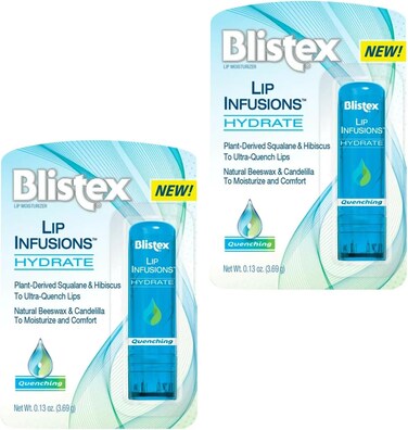 Blistex, Lip Infusions, Hydrate Lip Moisturizer 0.13 Oz (Pack of 2)