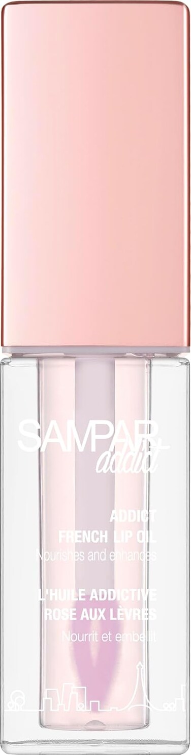 SAMPAR Addict French Oil with Sponge Applicator - Perfect for Lip Oils &amp; Glosses   Rosehip Lip Oil, Rare Beauty Tinted Lip Oil, Broadway Vita-Lip Gloss, Saie Glossy Bounce, Gisou Lip Oil &amp; More