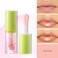 Moisturizing Lip Oil 4 Packs Fruit Flavoured Lip Oil,Moisturizing Hydrating Lip Balm,No-Sticky Lip Gloss Lip Care, Smooth Glossy Finish Lip Glow Oil with Big Brush Head