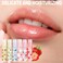 6Pcs Roll On Lip Gloss Oil Set,Moisturizing and Nourishing Lips Light Lip Oil,Fruit Scents Vegan Lip Gloss Non Toxic Lip Oil