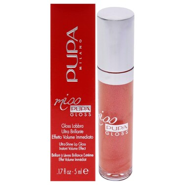 Pupa Milano Miss Milano Lip Gloss - Shiny, Smooth, Plump - Soft, Innovative Gel Texture - Glides Smoothly On The Lips - For A Moisturizing And Volume Enhancing Effect - 200 Juicy Glaze - 0.17 OZ