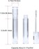 Lip Gloss Tubes with Wand Empty, 10 Pack 5ml Transparent Lip Gloss Containers, Clear Crystal Lip Gloss Tubes with Rubber Stoppers for DIY Lip Gloss