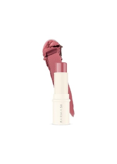 FARMASi Blush Stick, Vibrant &amp; Bold &ndash; Vitamin E-Enriched, Dermatologically Tested Matte Finish for Lips &amp; Cheeks, 0.14 oz / 4 g, Play