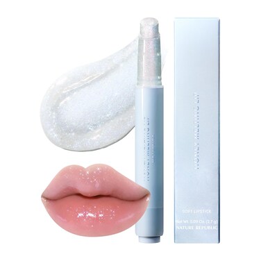 Nature Republic HONEY MELTING LIP GLITTER &amp; PLUMPING (15 CRYSTAL SPARKLE) SOFT LIP STICK,Lip Gloss,lip glitter,lip balm,lip crayon, lip volumizer,korean make up
