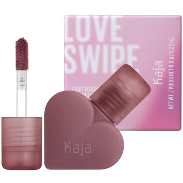 Kaja Lip Mousse - Love Swipe 05 I'm Melting   with Raspberry Seed Oil and Vitamin E, Buildable, Blendable, Moisturizing, Velvet Finish, Weightless Texture, Deep Shades, 0.22 Oz