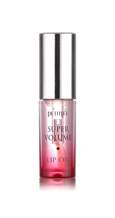 Petitfee Lip Oil Super Volume   0.10 Oz   Plumping, Moisturizing, Glass Lips, Plump Lip Oil with Herbal Ingredients, Revitalizing, Volumizing, Nourishing Lips, Non-sticky, Non-artificial Colors