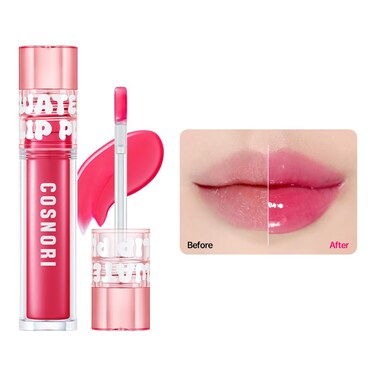 COSNORI Water-full Lip Plumper - Lip volumizing effect, Plump &amp; moist texture, Hydrated lips, Vegan (Strong 02 Lovable Pink)