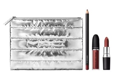 MAC Powdered Snow Powder Kiss Lip Brown XMAS'23