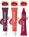 Tinted Lip Butter Balm-3 Colors Vanilla Beige Brown Poppy Pink Sugar Lip Gloss,Yummy Lip Stain Long Lasting, Hydrating Non-Stick Glow Reviver Lip Care Oil,Women's Day Makeup Gift for Women-Set B