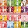 64 Pack Lip Balm, Natural Lip Balm Bulk with Vitamin E and Coconut Oil, Hydrating Lip Balm for Dry Lips, Bulk Lip Balm for Stocking Stuffers - 16 Flavors