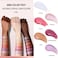 Gold Glitter Lip Gloss Lipstick, Pearl Shimmer Liquid Lipstick Long Lasting Plumping Lip Gloss Hydrating Moisturizing Lip Oil Non-Sticky Tinted Lip Gloss Stain, High Shine Lip Gloss(3#SEREIN)