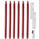 Microblading Supplies Waterproof Eyebrow Pencil-6 Pieces Red Brow Lips Mapping Pencil Set For Marking, Filling, Outlining, Tattoo Makeup Kit And Permanent Makeup Eye Brow Lip Liners