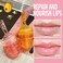2 PCS Moisturizing Honey Pot Lip Oil Lip Gloss Lip Balm, Moisturizing Propolis Sleeping Lip Mask Hydrating &amp; Prevention Dry, Winter Lip Care Products(Peach+Honey)
