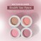 KYDA Soft Cream Blush, Lip Blush Mud, Cream to Powder Texture, Multiuse Blusher, Velvet Matte Finish, Blendable Color, Light Cover, Dusty Rose