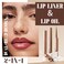 Double-ended Lip Liner with Clear Lip Oil, Moisturizing High Shine Transparent Lip Glow Oil with Nude Pink Lip Liner Set, Non-Sticky Plumping Lip Gloss Combo Lipstick Makeup-02