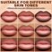 3 Colors 2 in 1 Lip Liner Set, Matte Nude Dark Brown Red Lip Liner Plumping Smooth Creamy Lip Pencil, High Pigmented Long lasting Light Brown Lipstick Makeup, 02+04+06