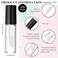 100Pcs 1.2 ml Empty Lip Gloss Tubes with Wand Clear Mini Lip Gloss Tubes Refillable Lip Balm Gloss Containers Lip Gloss Bottles Lipgloss Tubes for DIY Lipstick Samples Lip Balms Lipgloss Making(Black)