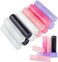 12 PCS Empty Lip Balm Tubes Lip Balm Containers, 5.5ml (3/16 Oz) PP Lip Gloss Tubes Reusable Lip Gloss Containers with Caps Lipstick Tubes Containers for DIY, Classic Black &amp; White &amp; Girly Pink