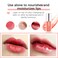 GL-Turelifes Plumping Lip Gloss Oil, Hydrating Lip Gloss Tinted Lip Balm Lip Care Transparent Lip Oil, Lip Glow Oil Non-sticky Glitter Shine Primer Lip Tint Long Lasting Nourishing (#015Cherry)
