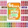 64 Pack Natural Lip Balm Bulk with Vitamin E and Coconut Oil Valentine's Day best choice - Moisturizing, Soothing, and Repairing Dry and Chapped Lips Valentine's Gift - 16 Flavors - Non-GMO