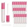 COSIDEA 22 pack empty round 5ml rose pink lip gloss tubes cute lipgloss tube containers with wand wholesale in bulk lip balm container packing
