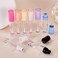 COSIDEA 26 pcs Refillable Empty 8ml Lip Gloss Tubes with clear Wand，Round white Lipgloss Containers，DIY cosmetic packing Container Bulk Wholesale