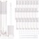 COSIDEA 26 pcs Refillable Empty 8ml Lip Gloss Tubes with clear Wand，Round white Lipgloss Containers，DIY cosmetic packing Container Bulk Wholesale