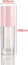 COSIDEA 14pcs Empty 6ml big doe foot wand Chunky lip gloss tubes for DIY lipgloss,Pink round lipgloss containers tubes with thick wand (Pink)