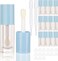 COSIDEA 14pcs Empty 6ml big doe foot wand Chunky lip gloss tubes for DIY lipgloss,Pink round lipgloss containers tubes with thick wand (Blue)