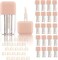 COSIDEA 25PCS Empty Pink Mini Square Lip Gloss Tubes 4ml 0.13 OZ lipgloss Tube with Wand Applicator for Lip oil tint bottles container