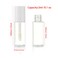 COSIDEA 50pcs 3ml mini lip gloss tubes Bulk Sample size Round White lipgloss cotainer pack bottles for lip tin oil refill