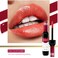 DAGEDA 6Pcs Wine Lip Tint, Lip Tint Stain Waterproof Wine Lip Stain Set, Liquid Lip Gloss, Non-stick Cup Lip Makeup Kit for Girls Women (D Set)