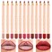 12 Colors Matte Lipstick Long-lasting Lip Liner Pen Set Waterproof Non-stick Lip Liner Pencil 1.2g*12 Easy to Apply
