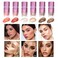Matte Dewy Liquid Blush, Silky Smooth Cream Soft Blush Stick Natural Matte Finish, Long-Lasting Waterproof and Sweat proof Blush Stick Makeup for Cheek Lip eye, Cruelty-free,02 Cherry