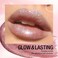 LANGMANNI 2 Colors Diamond Glitter Lip Gloss Set,Long Lasting High Shine Shimmer Liquid Lipstick Set,Hydrating,Moisturizing Lip Gloss Kit Gift Makeup For Girls(#01+02)